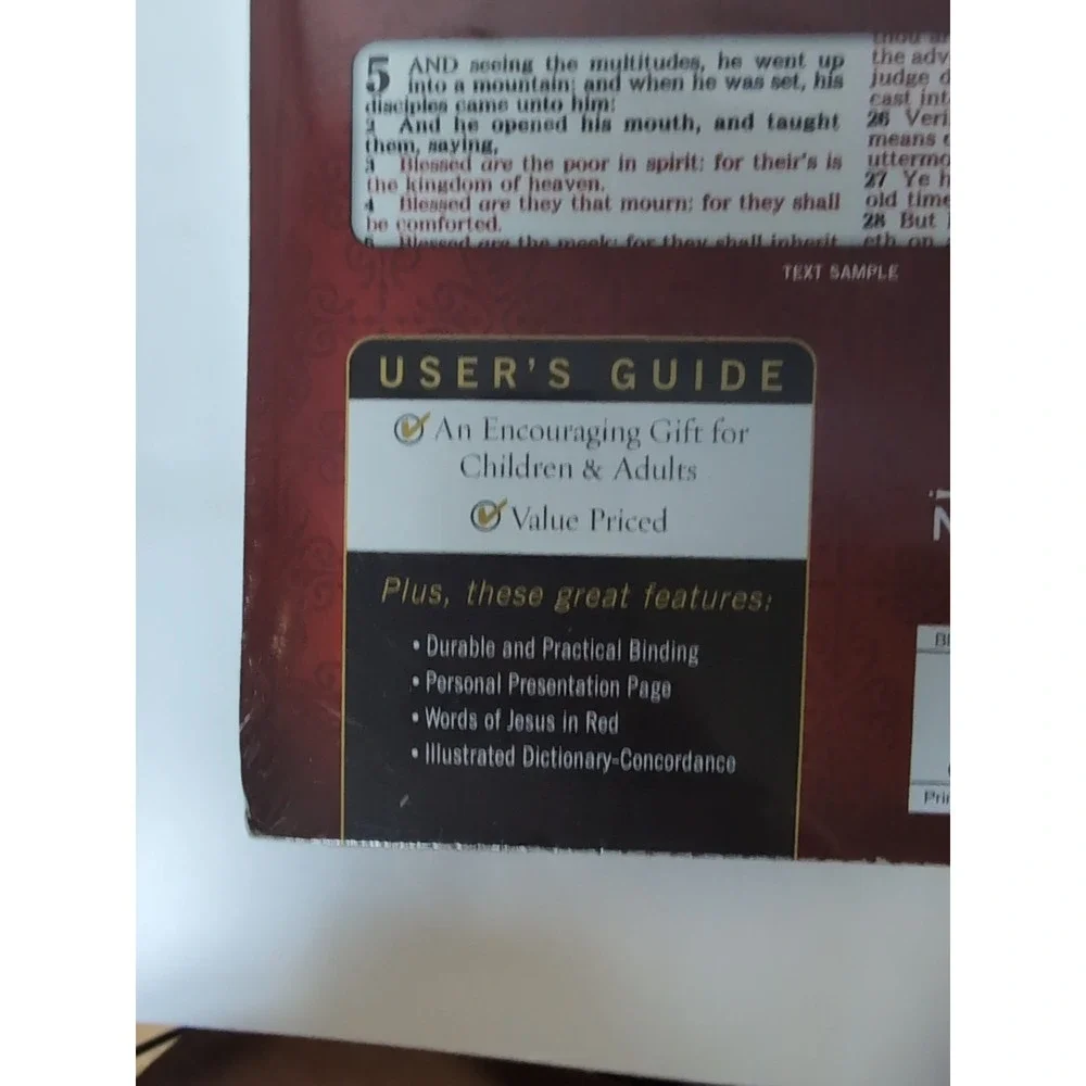 KJV HOLY BIBLE GIFT & AWARD EDITION Nelson‎ Red Letter NEW / Sealed